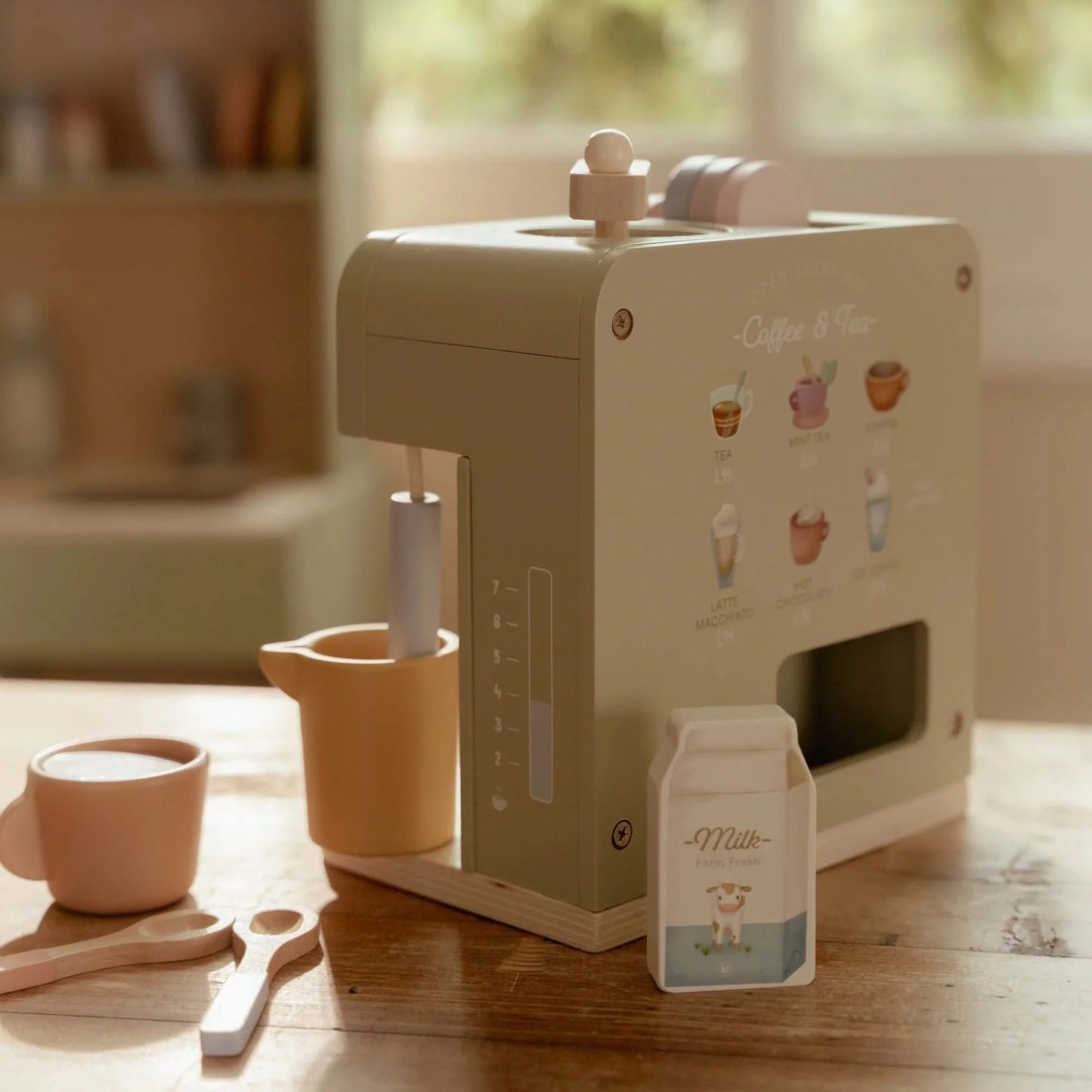Machine à café en bois