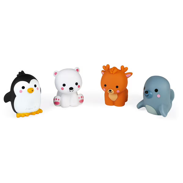Gicleurs pour le bain - 4 animaux de la banquise