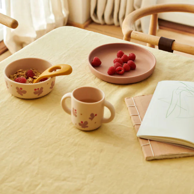 Set de Vaisselle en Silicone Vivi - Butterfly / Apple blossom