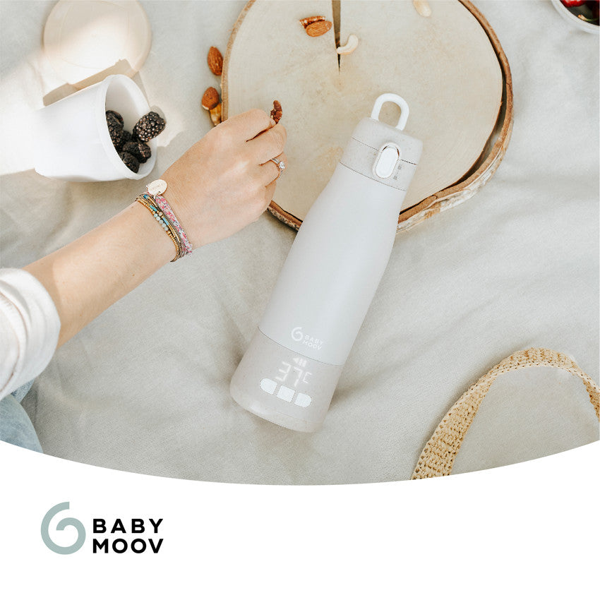 Chauffe-biberon Nomade Moov & Feed - Mineral Beige