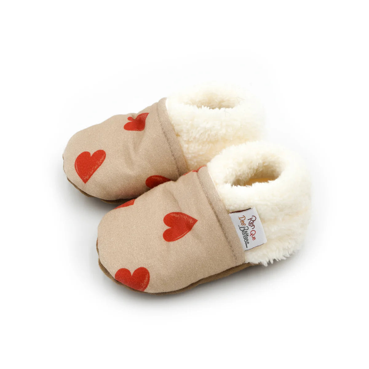 Chaussons - Coeur Rouge - Hiver