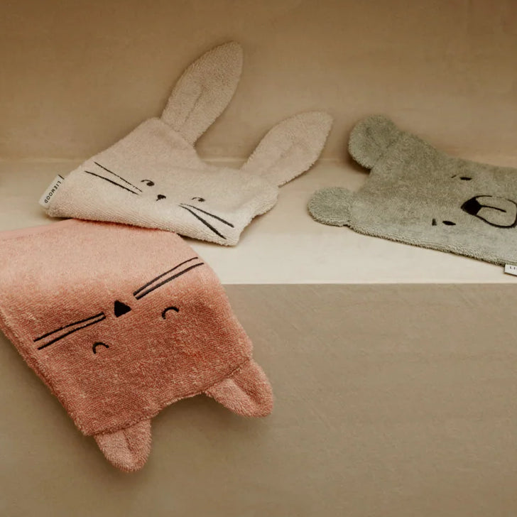 Lot de 3 gants de toilette Sylvester - Dove Blue Mix