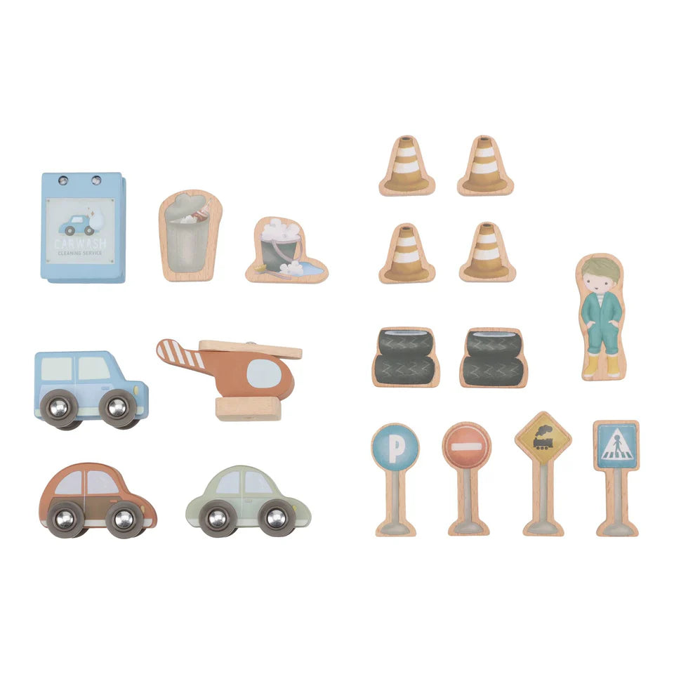 Garage en bois - Bleu - Essentials