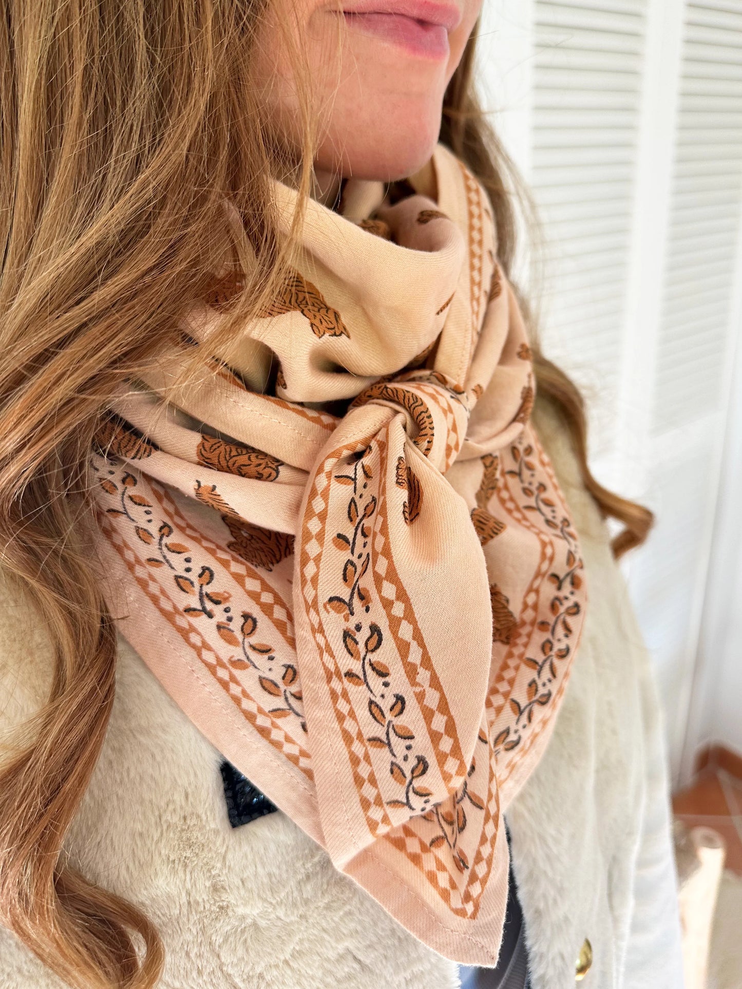 Grand foulard Oscar - Tigre Pêche