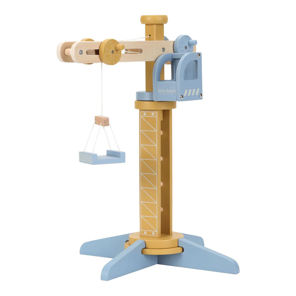 Grue en bois – Multicolore – Circuit de train