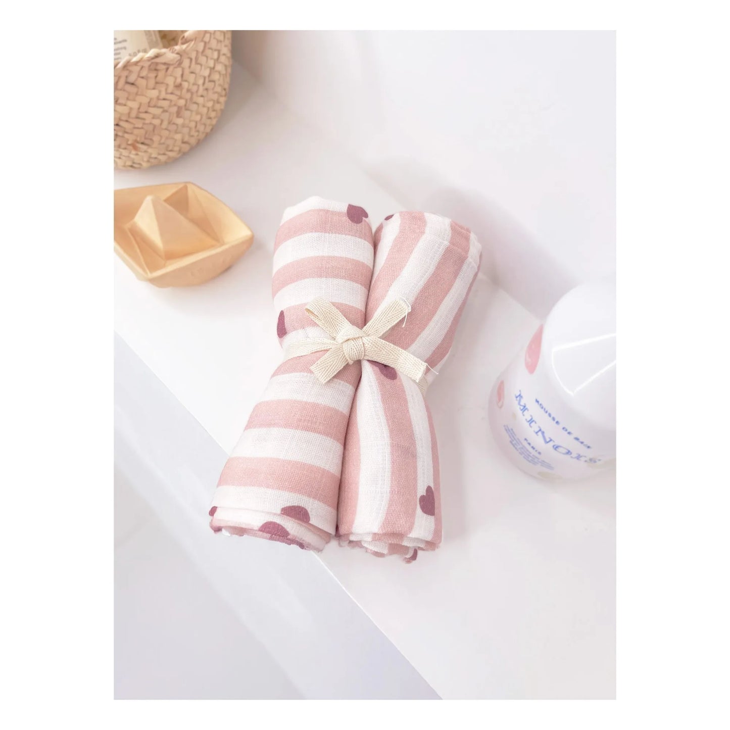 Lot de 2 langes Gaspard - Candy Cane