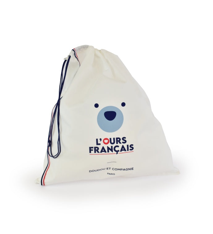 Ours en Peluche Articulé Français - 35 cm - Bleu Marine