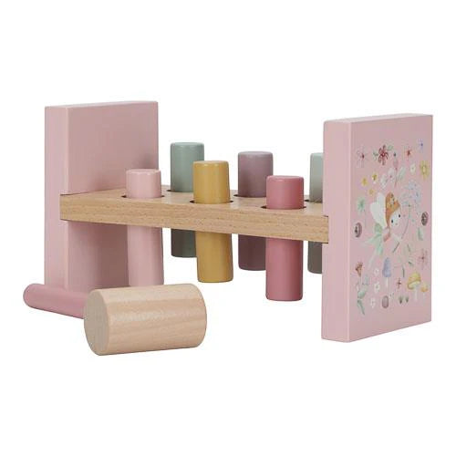 Banc à marteau en bois - Rose - Fairy Garden