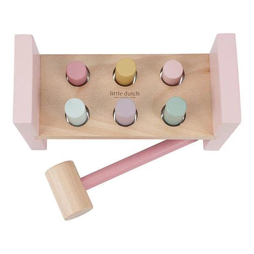 Banc à marteau en bois - Rose - Fairy Garden