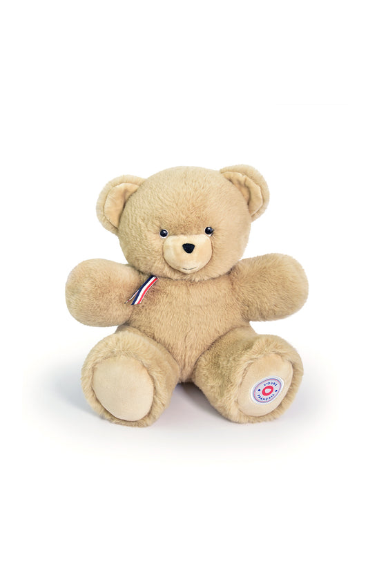 Ours en Peluche Articulé Français - 35 cm - Beige