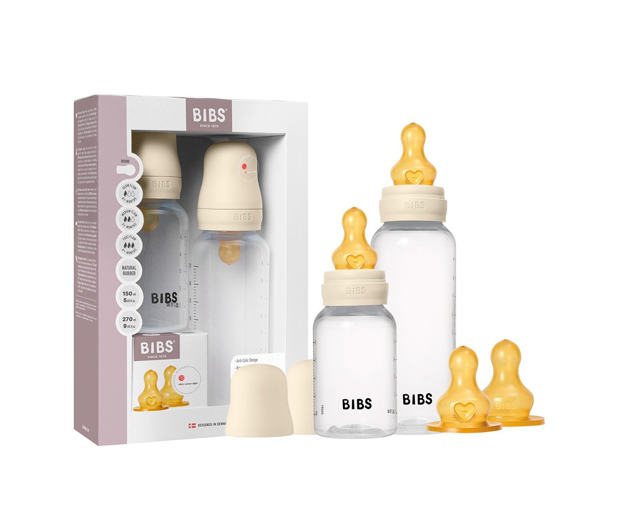 Set évolutif biberon PP - 150ml/270ml avec tétines en silicone - Ivory