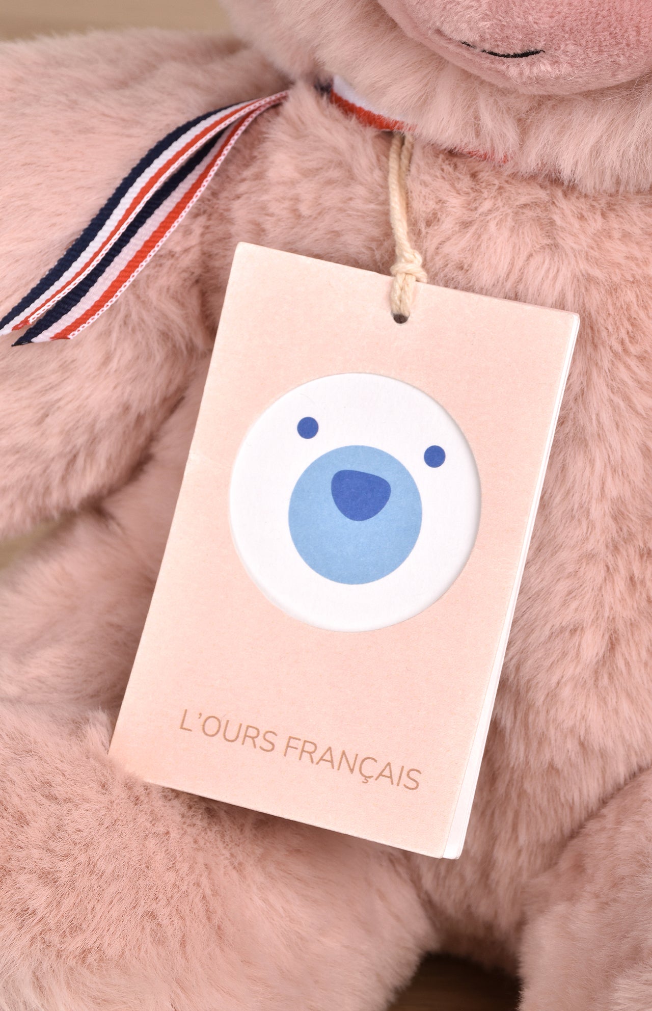 Ours en Peluche Articulé Français - 50 cm - Blanc