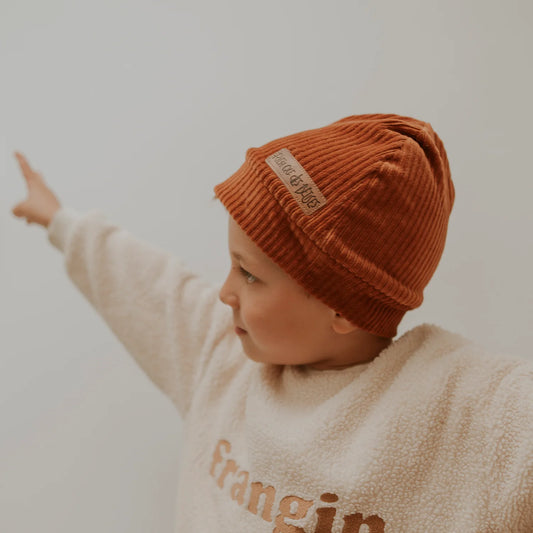Bonnet velours - Paprika - Kids