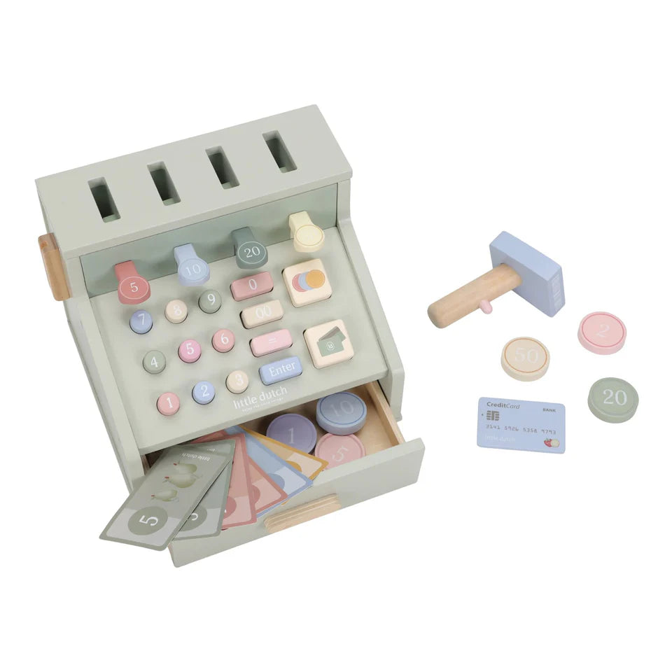 Caisse enregistreuse en bois - Essentials