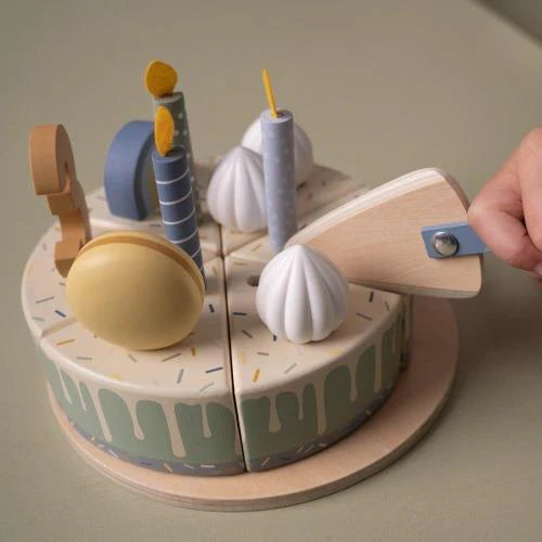 Gâteau d'anniversaire en bois - Bleu - Essentials