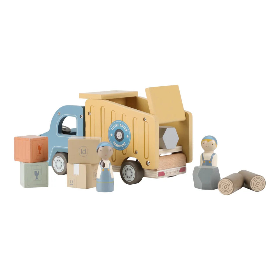 Camion basculant en bois – Multicolore – Essentials