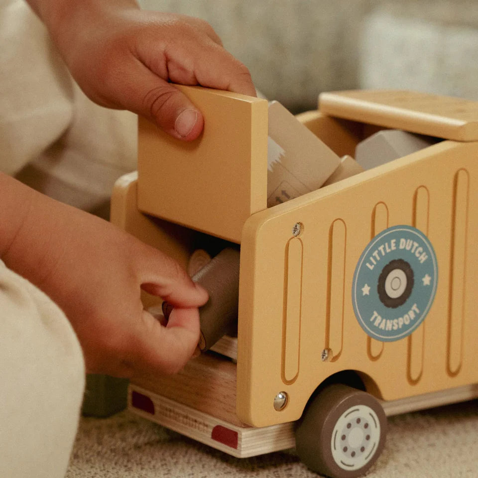 Camion basculant en bois – Multicolore – Essentials