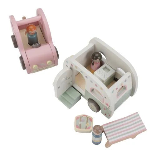 Voiture jouet avec caravane - Multicolore - Essentials