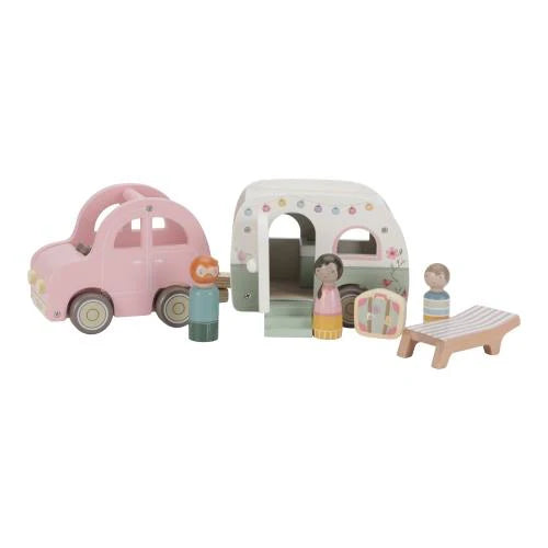 Voiture jouet avec caravane - Multicolore - Essentials