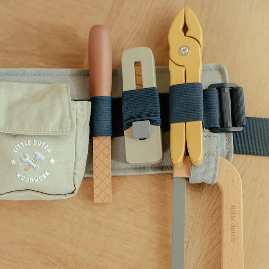 Ceinture à outils en bois - Bleu - Essentials