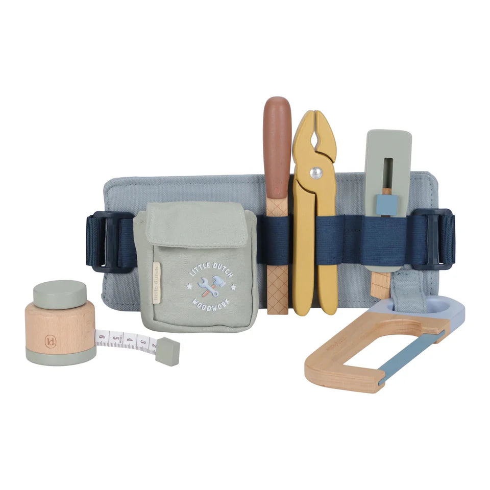 Ceinture à outils en bois - Bleu - Essentials