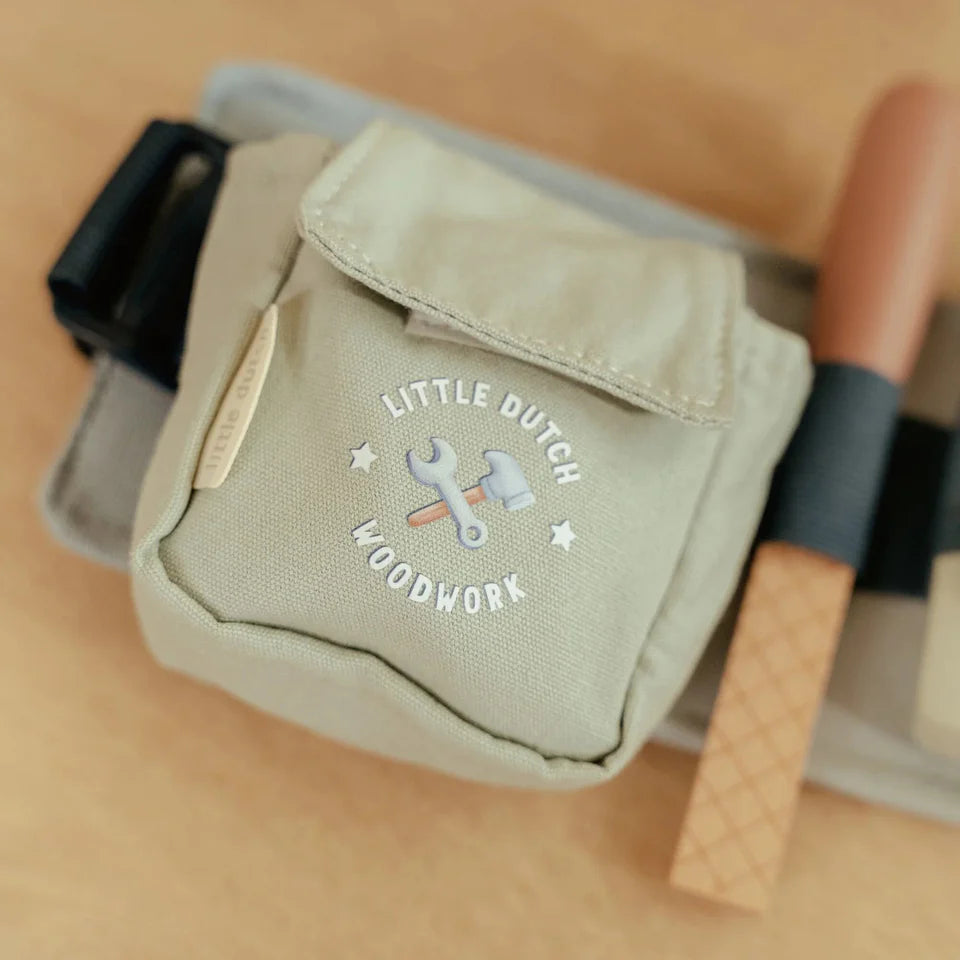 Ceinture à outils en bois - Bleu - Essentials
