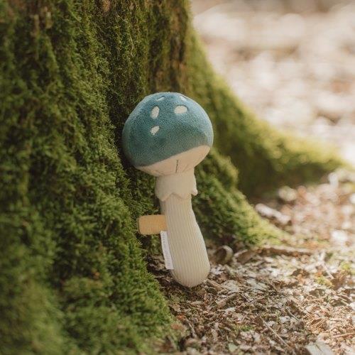 Hochet champignon - Bleu - Forest Friends