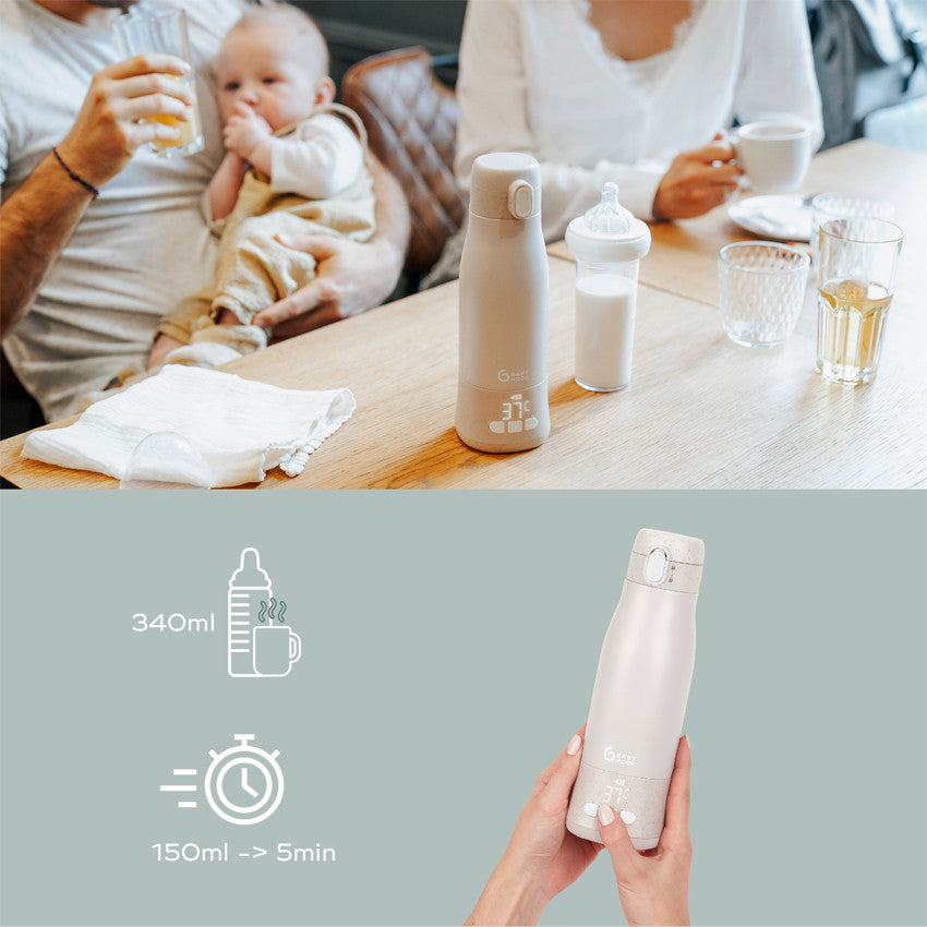Chauffe-biberon Nomade Moov & Feed - Mineral Beige
