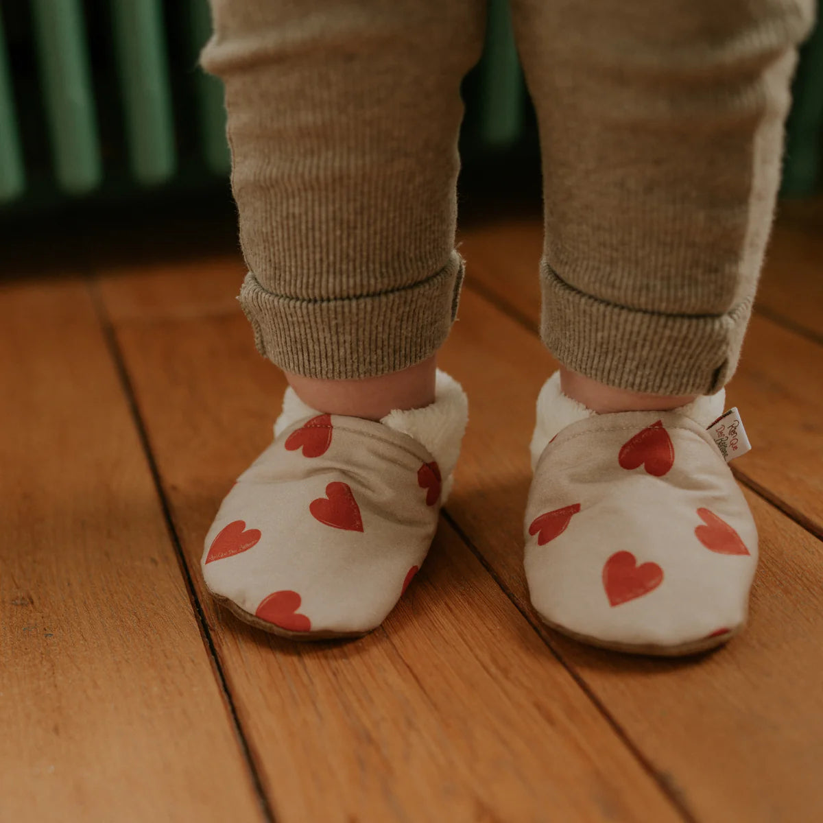 Chaussons - Coeur Rouge - Hiver