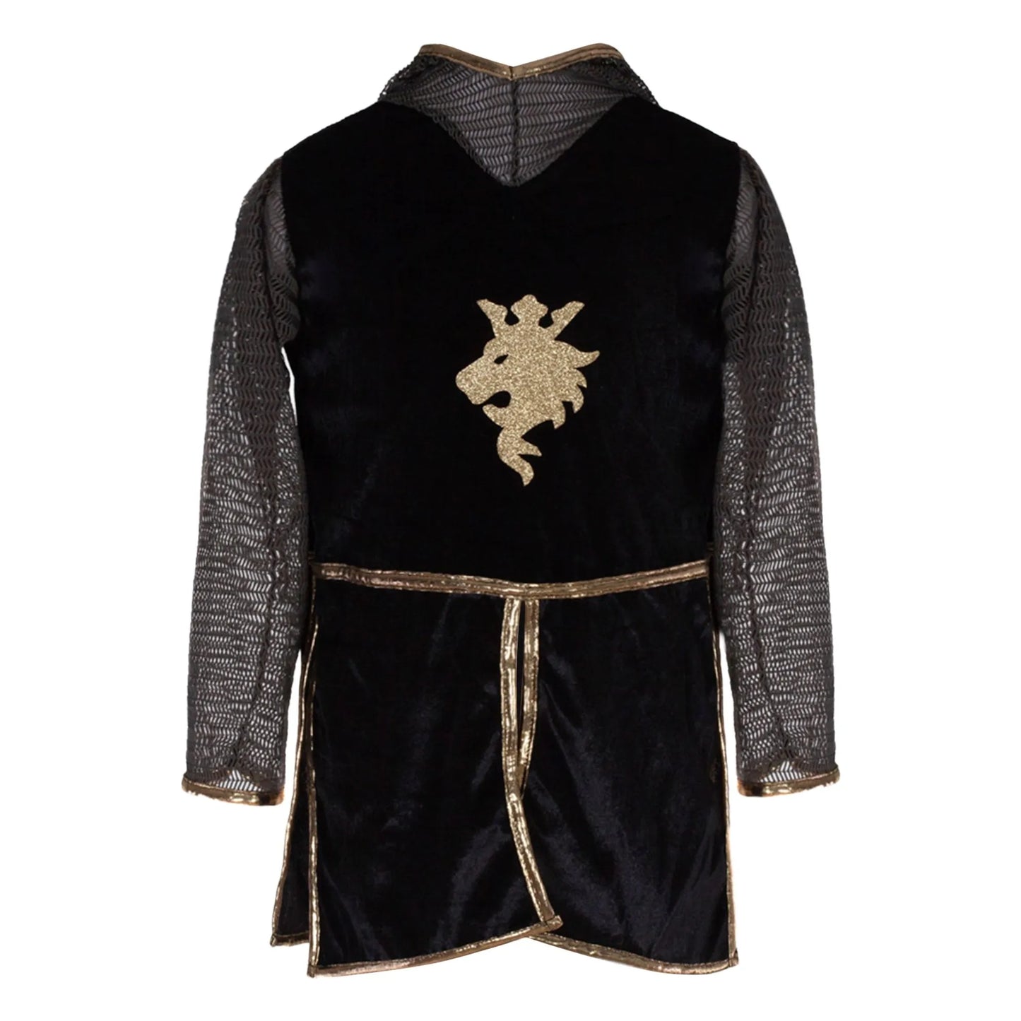 Déguisement de chevalier avec cape et couronne - Or