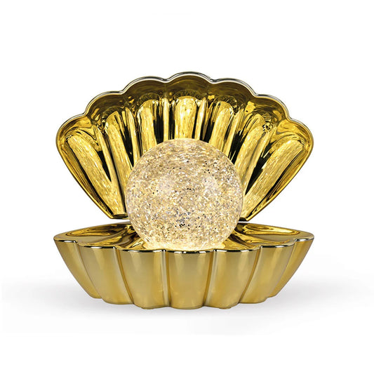 Lampe coquillage Coki dorée
