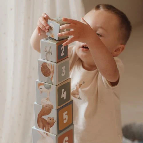 Cubes à empiler en carton - Forest Friends