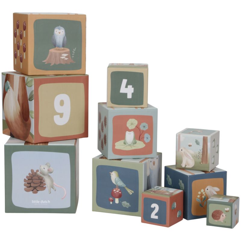 Cubes à empiler en carton - Forest Friends