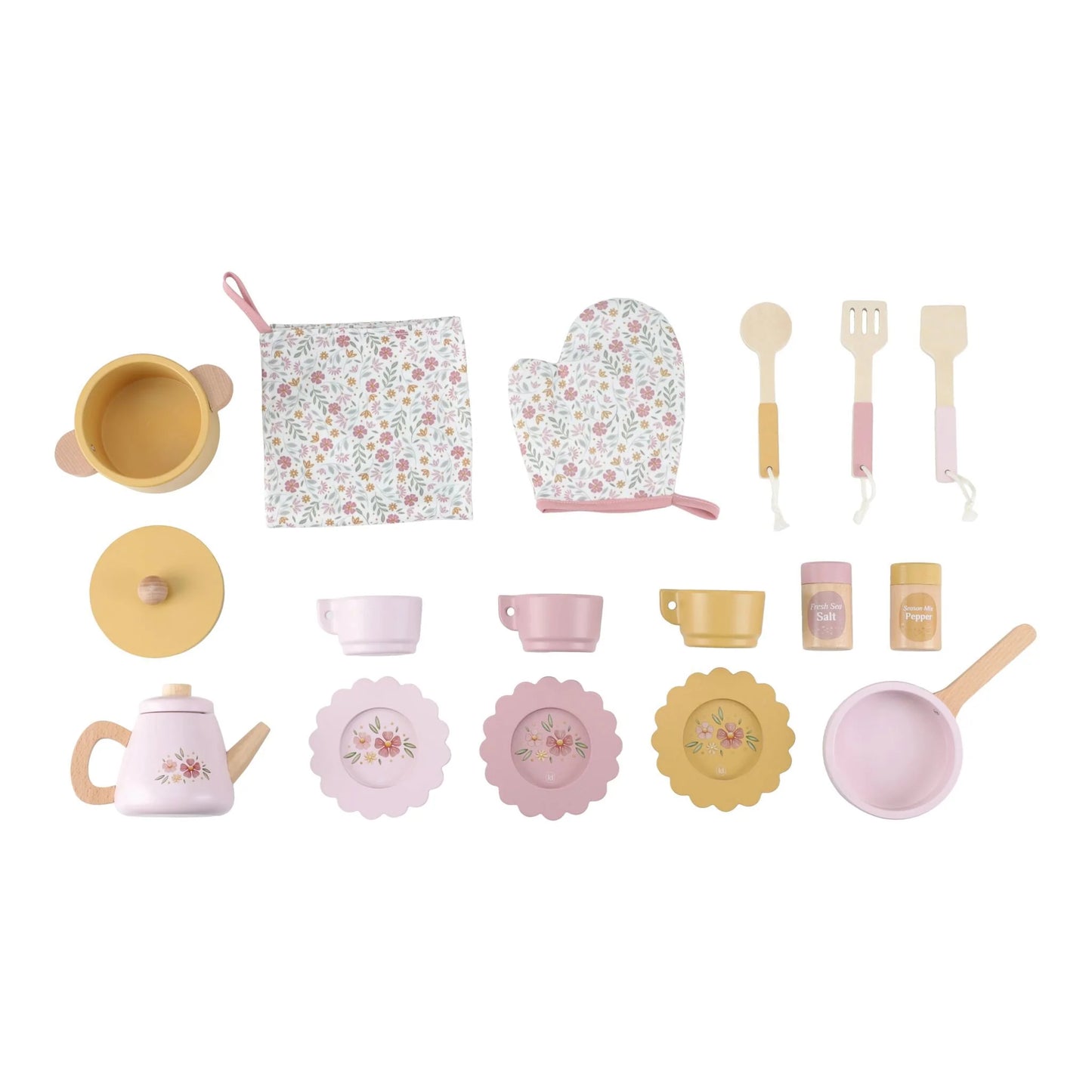 Cuisine en bois pour enfants - Rose - Essentials