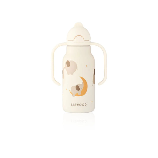 Bouteille à Imprimé Kimmie - 250 ml - Elephant / Creme de la Creme