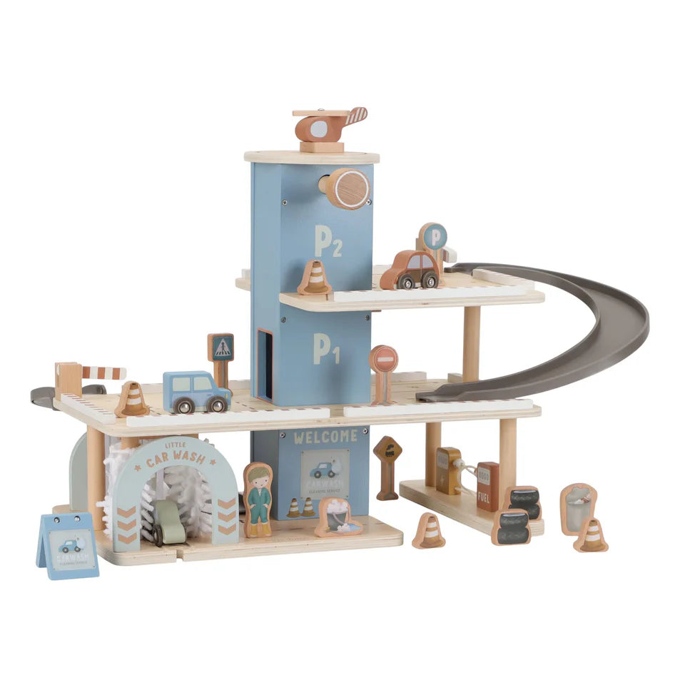 Garage en bois - Bleu - Essentials