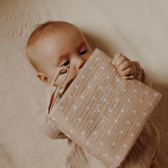 Mini album photo gaze - petits coeurs