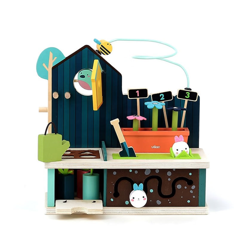 Jeu d’éveil en bois - Jardin multi-activités