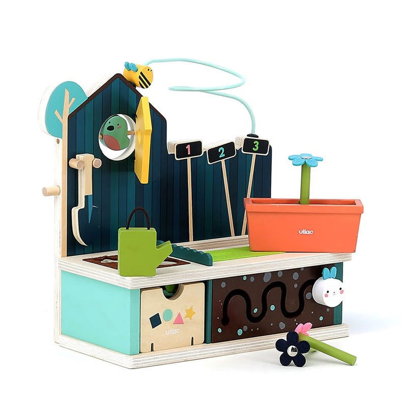 Jeu d’éveil en bois - Jardin multi-activités
