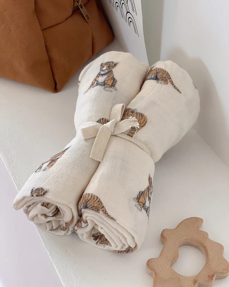 Lot de 2 langes Gaspard - Tigre