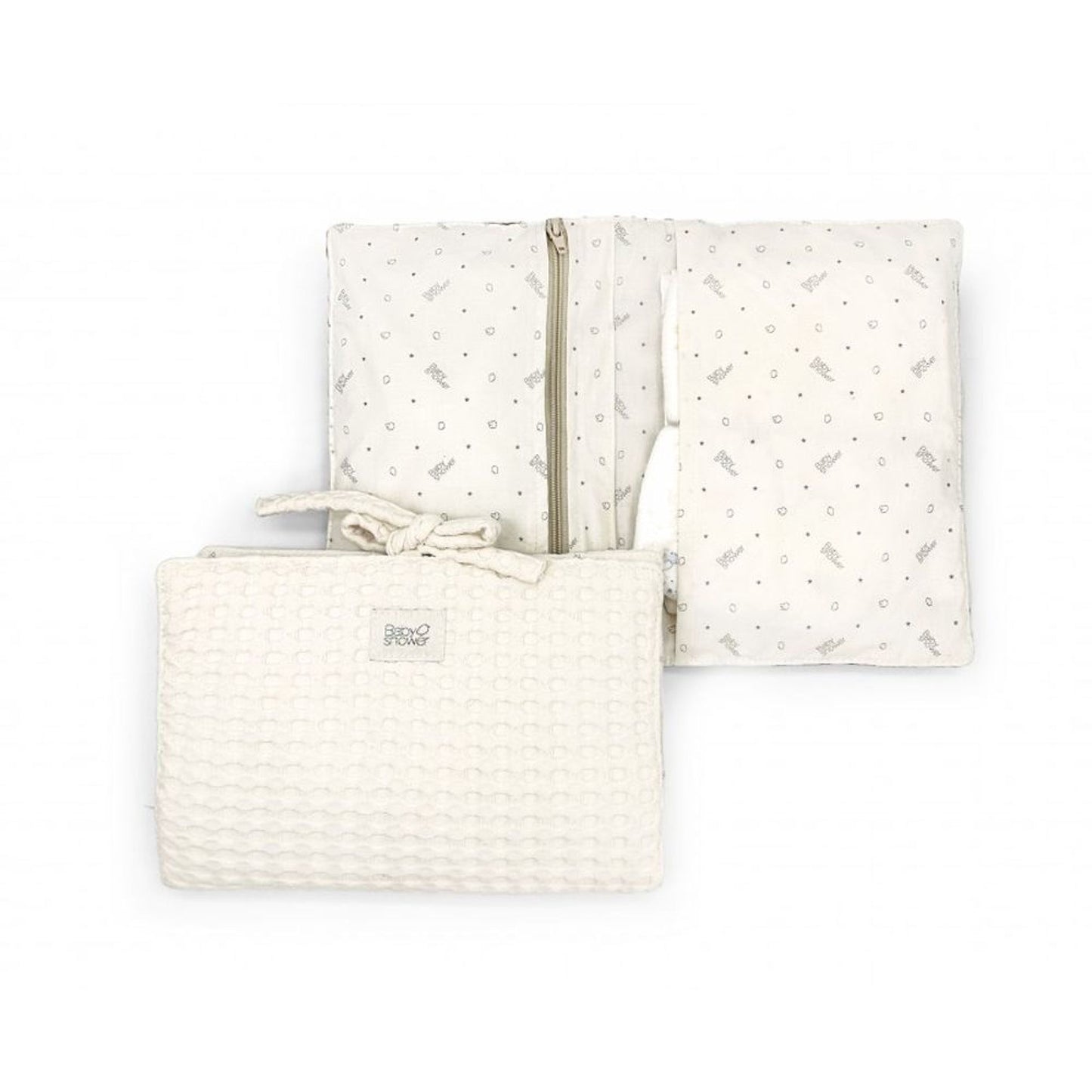 Pochette à langer compacte - Gaufre Vanille