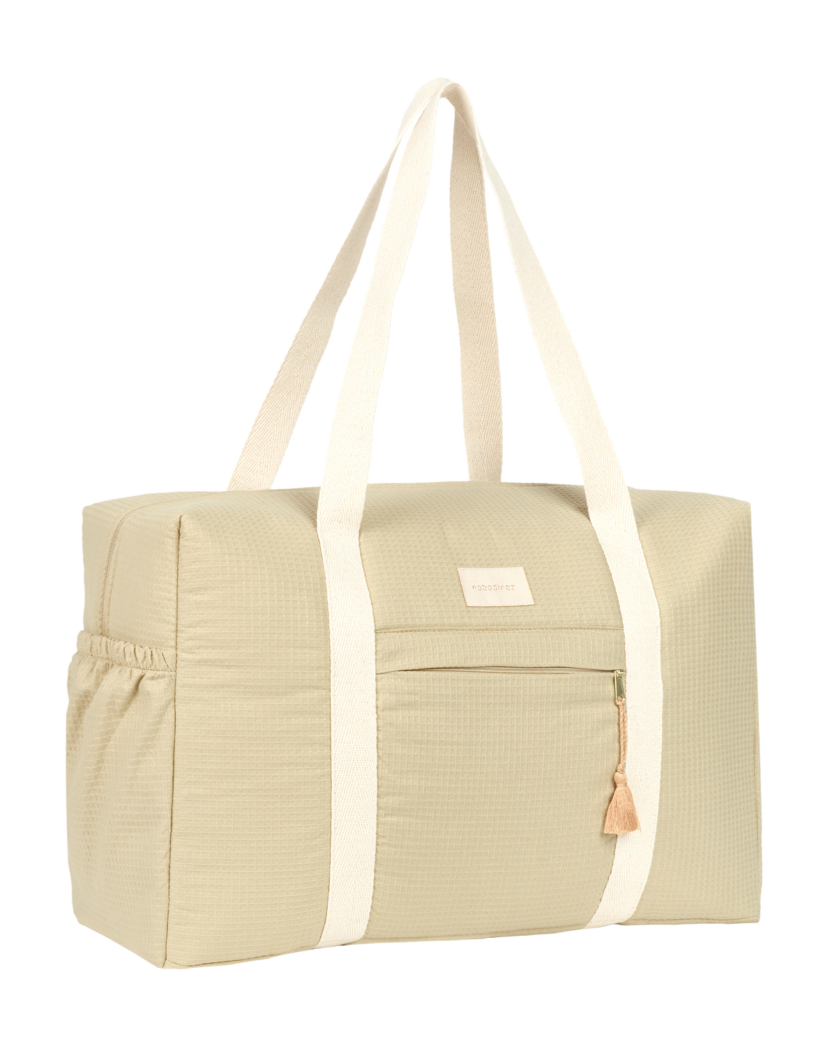 Sac de maternité imperméable en coton bio Opéra - Sauge