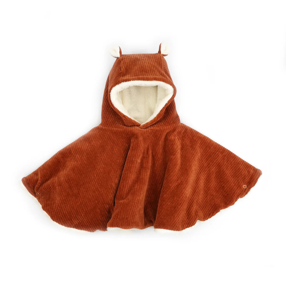 Cape bébé velours - Paprika