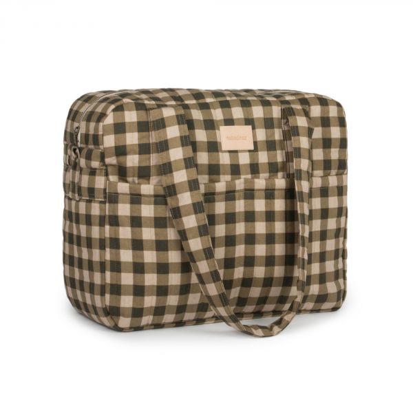 Sac à langer imperméable Hyde Park - Green Checks