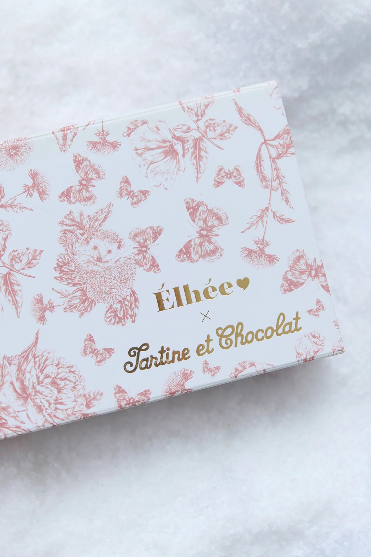 Coffret biberon et doudou - Toile de jouy rose Élhée x Tartine et Chocolat