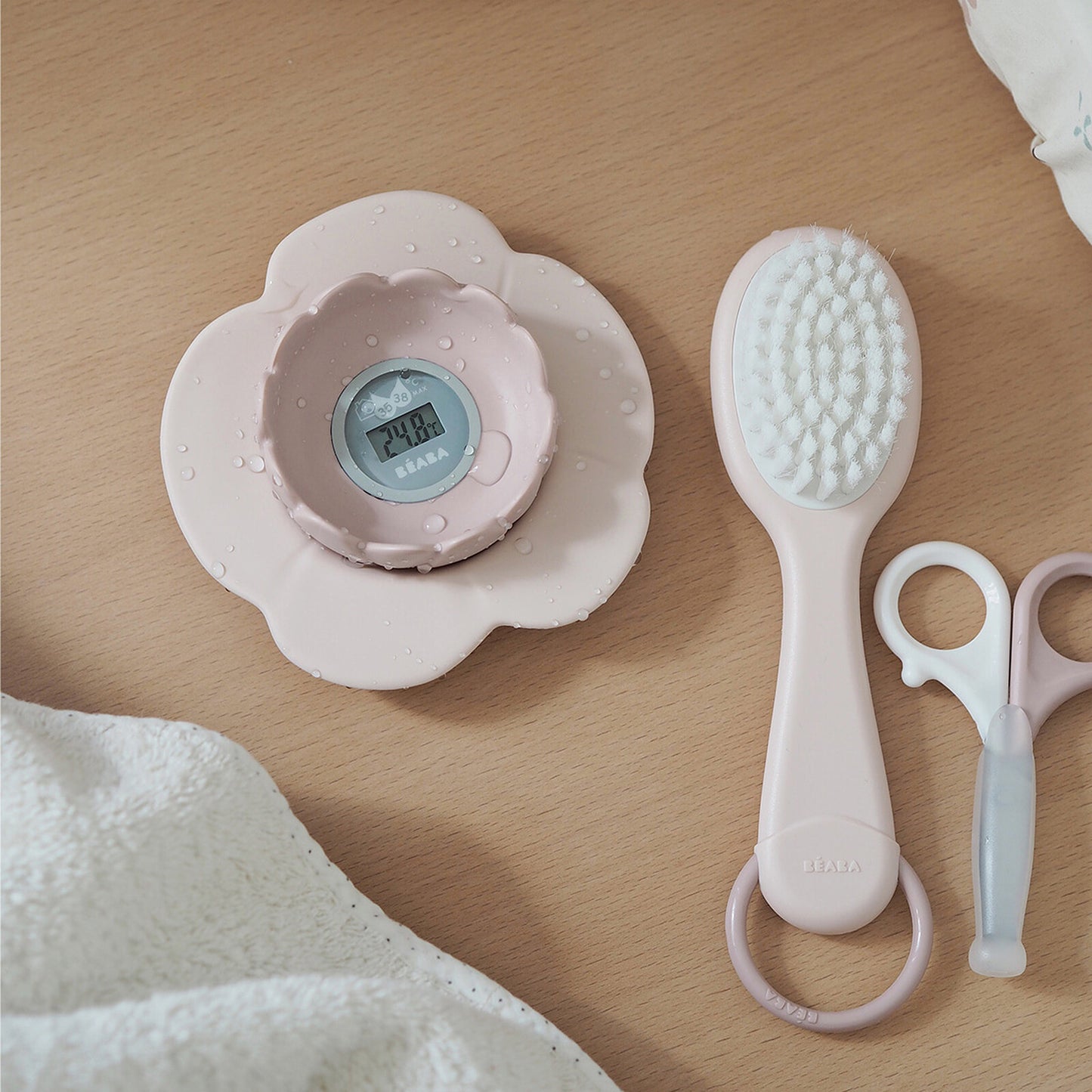 Thermomètre de bain Lotus - Rose