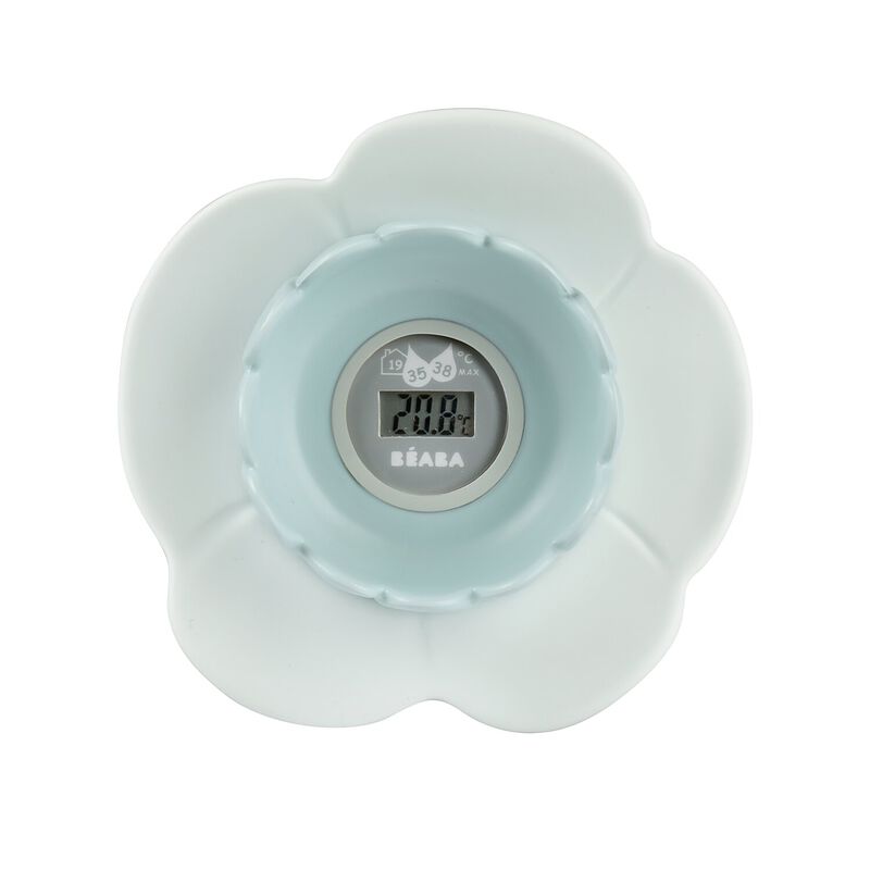 Thermomètre de bain Lotus - Bleu vert