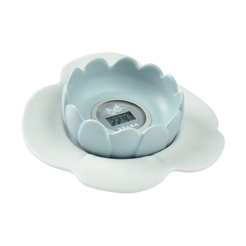 Thermomètre de bain Lotus - Bleu vert